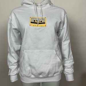 HANNAH MELOCHE WHITE “YOU’RE DOING FINE” HOODIE